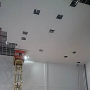 high Level grid ceiling with Armstrong Hygienic ceiling tiles