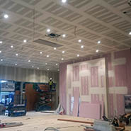 Suspended ceiling installed at a showroom Garage in Cork